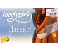 SLIP DONNA LOVELY GIRL EMY CLASSICO CONF 6 PZ BIANCO NERO TG DA 3 A 6 -8223