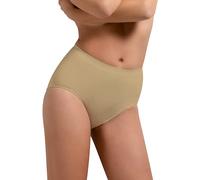 SENSI' Slip Donna Modellante Contenitivo a Vita Alta, Intimo Donna Senza Cuciture Seamless in Morbida Microfibra, Made in Italy (Naturale)