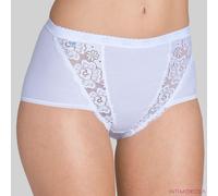 Sloggi Slip Donna Chic Maxi – Slip alti in cotone e pizzo – 4 pezzi Bianco/Nero