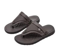 Slip estivi On spiaggia, infradito da uomo, con piedi piatti, suola morbida, resistente all'usura, comode e casual, da spiaggia, grigio., 42 EU