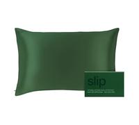 SLIP federa di seta 22 Momme, 51 x 76 cm, design Petal - in seta di gelso al 100%, con cerniera, traspirante, ideale per chi soffre di allergie, verde scuro
