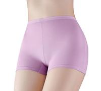 Slip in Cotone con Pantaloni a Vita Media Esposizione in Cotone Tinta Unita da Donna Mutande E Reggiseno Taglie Forti (Purple, XXXL)