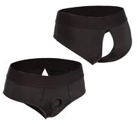 Slip intimo aperto mutanda per dildo fallo vibratore indossabile vaginale anale