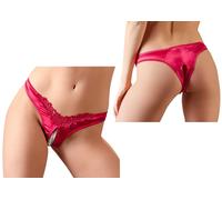 Slip intimo aperto perizoma sexy donna con perle mutanda rossa erotica ragazza