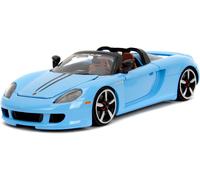 SLIP JADA 35066 MINIATURE PORSCHE CARRERA GT BLU ROSA 2005 1/24