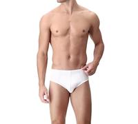 PEROFIL Confezione 2 Slip Uomo bi-Pack Medio Cotone bielastico Articolo VPRT00311, 0020 Bianco - White, I 5 - D 6 - INT L