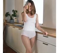 Slip midi con tassello 100% spugna di cotone Janira esencial - 2 pezzi