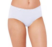 Slip midi donna in cotone Sloggi 24/7 Lace Blanc 46