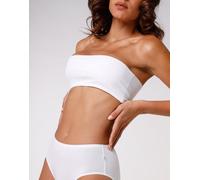 Slip midi Lovely bianco in cotone modal vellutato Bianco 2/S