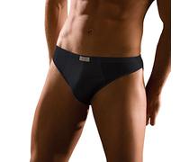 Slip Mini 1208 in Cotone Filo di Scozia Privilegio: Comfort di Lusso, Anatomico e Senza Cuciture, Fresco e Lucente, con Finiture Piatte Antisfregamento per Un Benessere Duraturo, Nero, S