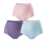 Slip Modellanti a Vita Alta Senza Cuciture in Seta ghiacciata di Grandi Dimensioni, Leggeri e Traspiranti, Modellanti per i Glutei(3pcs-1,XL)