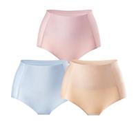 Slip Modellanti a Vita Alta Senza Cuciture in Seta ghiacciata di Grandi Dimensioni, Leggeri e Traspiranti, Modellanti per i Glutei(3pcs-3,L)