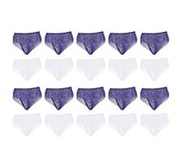 Slip Monouso da Donna Traspiranti Non Tessuto 20 Pezzi 10 e 10 Blu Intimo Usa e Getta per Spa Sauna Massaggi e Viaggi