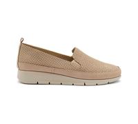 Frau - Slip-on comfortTech in Nabuck punzonato, Beige, 36