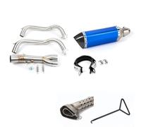 Slip On Moto Exhaust Pipe Modify Front Link Muffler Per Yamaha MT-07 FZ-07 14-21 XSR 700 Per Tracer(1 Set-Type-A3)