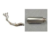 Slip On Motorcycle Exhaust Muffler Front Middle Link Pipe Per Yamaha XSR900 MT-09 Per Tracer 900 GT MT09 FZ09 FJ 09(Full set a)