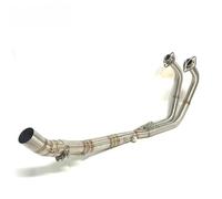 Slip On Motorcycle Front Mid Link Pipe Exhaust Full System Per Per Ninja 400 250 Z400 Z250 2017-2023(Style 2)