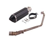 Slip On Scarico Moto Fuga Modificato Completo Tubo Di Collegamento Silenziatore In Fibra Di Carbonio DB Killer Per CBR125 CBR125R CB125R(2)
