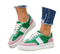 Slip On Scarpe da donna nere scarpe da ginnastica da donna glitter punta aperta tacco a spillo abito da sera appartamenti per feste estive, rosa, 39.5 EU