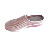 Slip On - Scarpe da ginnastica da donna, comode, leggere, traspiranti, in rete, comode, casual, antiscivolo, larghe, H, Colore: rosa., 39 EU
