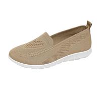 Slip On Scarpe da ginnastica da donna/Estate Plus Size Export Casual Slip Ons Vecchie scarpe di stoffa, Caff, 38 EU