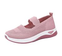 Slip on Scarpe da ginnastica da donna estive alla moda da donna in tessuto a rete a righe comode scarpe casual da uomo acqua, rosa, 37.5 EU