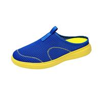Slip On Scarpe da ginnastica da uomo aperte a piedi nudi pantofole sportive da uomo pantofole leggere comode muli suola piatta all'aperto ad asciugatura rapida scarpe da mare tinta unita scarpe
