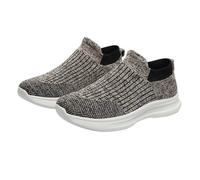 Slip On Scarpe da ginnastica da uomo imbottite con suola spessa zero drop scarpe da corsa da passeggio palestra slip on tennis sneakers joggers morbida rete palestra allenamento scarpe da ginnastica