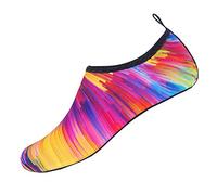 Slip On Scarpe da nuoto da uomo e da donna, da spiaggia, antiscivolo, da spiaggia e da immersione, sportive, per guadare e attraversare il ruscello, taglia 37-49, multicolore, 43 EU