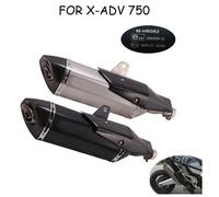 Slip On Silenziatore Di Scarico Moto Sistemi di Fuga Tubo Collettore Tubo di Collegamento Anteriore Per Honda X-ADV 750 X ADV750 ADV 2017 2018 - 2023