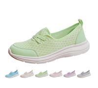 Slip On Sneaker da donna per diabetici, a maglia, estive, leggere, scarpe da ginnastica, traspiranti, scarpe da corsa, scarpe da corsa, scarpe da ginnastica antiscivolo, suola in gomma, leggere per il