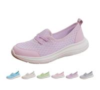 Slip On Sneaker da donna per diabetici, a maglia, estive, leggere, scarpe da ginnastica, traspiranti, scarpe da corsa, scarpe da corsa, scarpe da ginnastica antiscivolo, suola in gomma, leggere per il