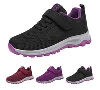 Slip On Sneaker da donna, scarpe da corsa, antiscivolo, scarpe da ginnastica da donna, ammortizzanti, in rete, traspiranti, per corsa, per il tempo libero, per l'allenamento, Nero , 39