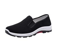 Slip on Sneaker da uomo extra large, per alleviare il dolore, per diabetici, per camminare, comode da corsa, scarpe da ginnastica antiscivolo, scarpe da corsa ortopediche da uomo, bianco, 40 EU