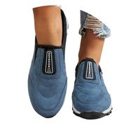 Slip on Sneaker da uomo, extra large, per alleviare il dolore, per diabetici, per camminare, comode, ortopediche, antiscivolo, scarpe da corsa per uomini, scarpe da ginnastica antiurto, Blu, 47 EU