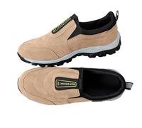 Slip on Sneaker da uomo, extra large, per alleviare il dolore, per diabetici, per camminare, comode, ortopediche, antiscivolo, scarpe da corsa per uomini, scarpe da ginnastica antiurto, beige., 41 EU