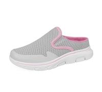 Slip On Sneakers da donna, scarpe piatte alla moda, in rete, comode, scarpe sportive per camminare, fitness, sneaker, traspiranti, per attività all'aria aperta, per il tempo libero, Colore: rosa., 39