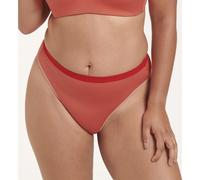 Slip per bikini Marina Grande a vita alta Arancione M Tinta unita