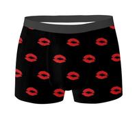 Slip Personalizzati con Volto per Ragazzi Comodi Pantaloncini Intimi Classici per Tutti i Giorni (5-Black, 8-9 Years)