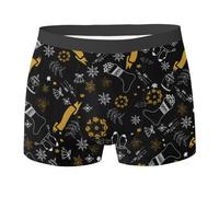 Slip Personalizzati con Volto per Ragazzi Comodi Pantaloncini Intimi Classici per Tutti i Giorni (9-Black, 3-4 Years)