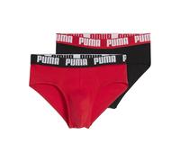 PUMA Men Everyday Slips (2er Pack), Rot/Schwarz, M