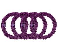 Slip - Pure Silk Skinny Scrunchies - Fascette per capelli in seta dark purple 4 St.