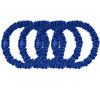Slip - Pure Silk Skinny Scrunchies - Fascette per capelli in seta royal blue 4 St.