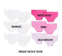 Slip ragazza cotone elasticizzato Emy B459J - 6 slip