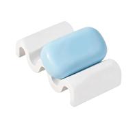 Slip Resistant Soap Dish: This soap dish adopts a smart wave-shaped structu