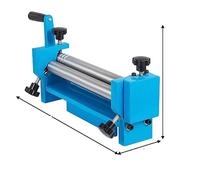Slip Roll Machine 300mm 320mm 610mm Desktop Manuale Piastra metallica Bender Filo Coni Cilindri Tubi Roller Press Shaping Tool Funzionamento Stabile(SJ-300)