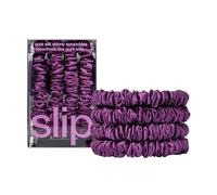 slip Scrunchie skinny: Anti-piega, Anti-rottura, Slipsilk™ Design protegge i capelli delicati | Include 4 elastici in pura seta: viola scuro