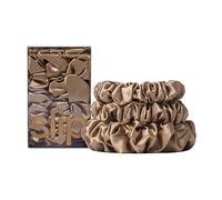 SLIP Slip - Back To Basics - Elastici Di Pura Seta Per Capelli Castano Chiaro - scrunchies Midi /large Light Brown - Donna