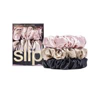 Slip Set di 3 elastici grandi in seta di gelso da donna, 100% pura seta di gelso da 22 momme, adatti ai capelli e lussuosi elastici