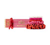 Slip - slip pure silk assorted scrunchie cracker - scarlet - 5 St.